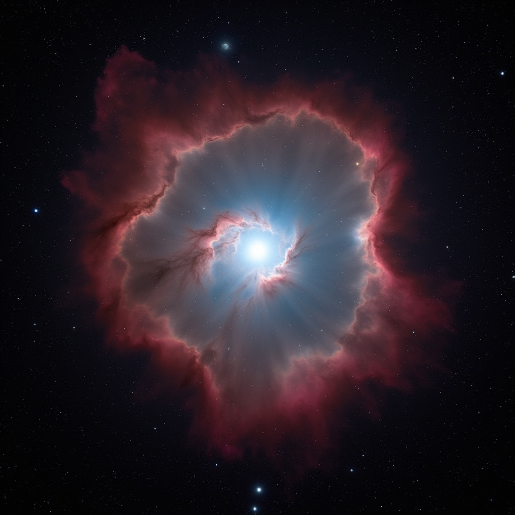 Fotografie a nebuloasei Orion surprinsă cu un telescop amator din România